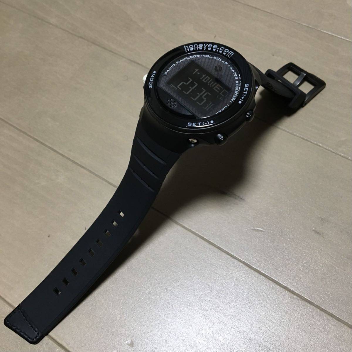 希少□WIRED h×honeyee.com□限定モデル□AGHH004 ハニカム 電波 