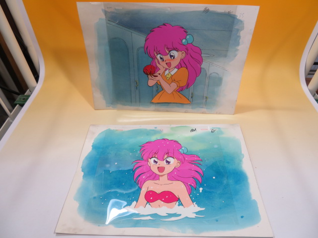 中古】赤ずきん チャチャ マリン セル画 2枚セット B3(赤ずきん