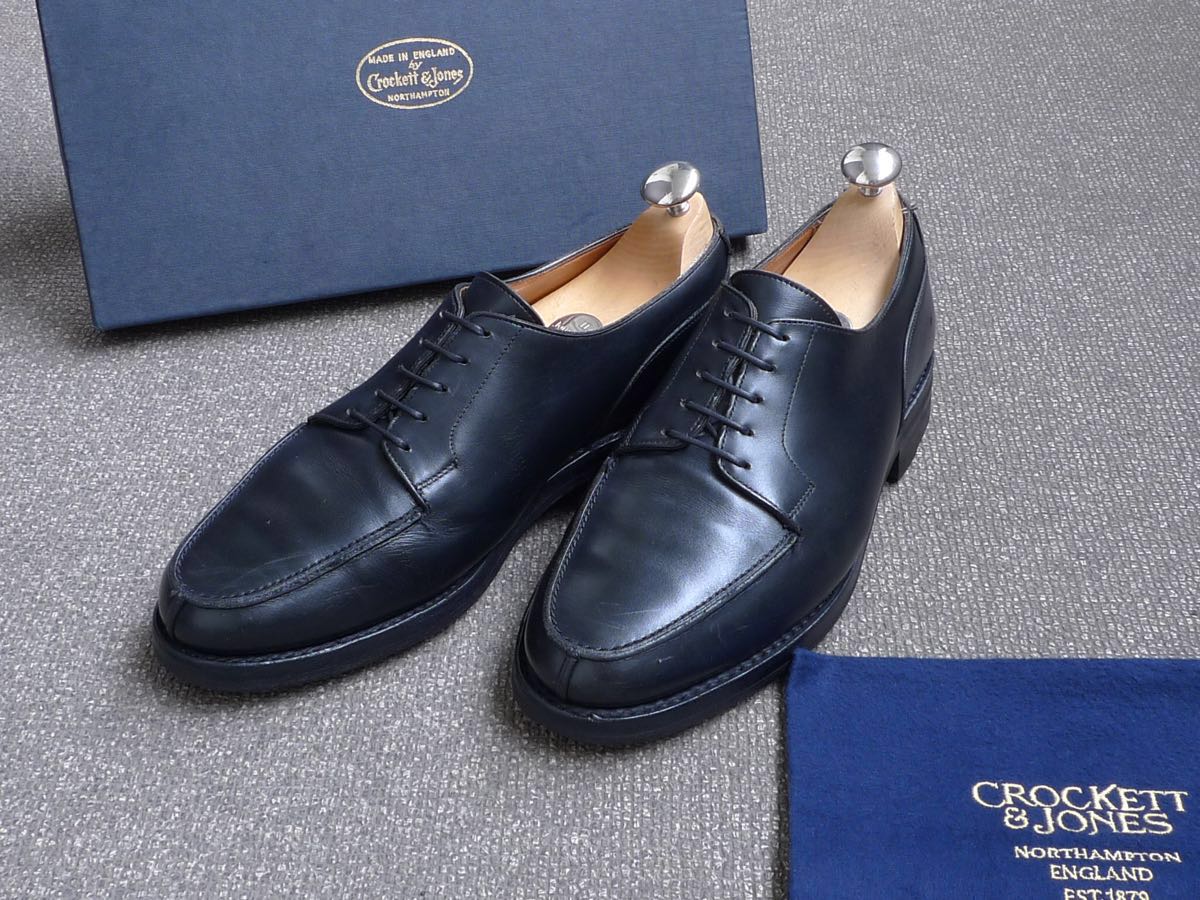 クロケット&ジョーンズ CROCKETT&JONES モールトン MORETON 6.5E ブラック 292ラスト 純正箱・袋セット クロケット&ジョーンズ　モールトン