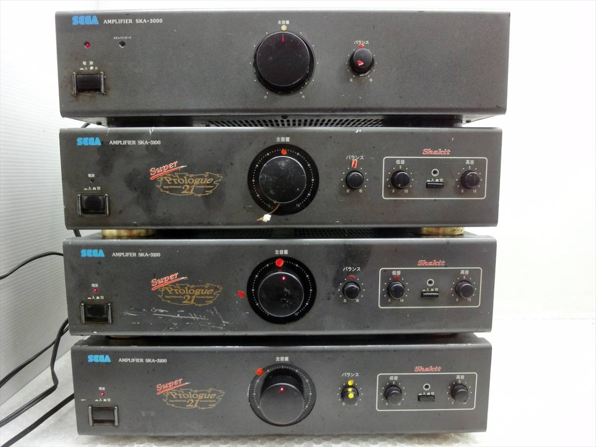 B17-3B5805②K/SEGA アンプ 4点☆SKA-3000/SKA-3100/AMPLIFIER☆日本 