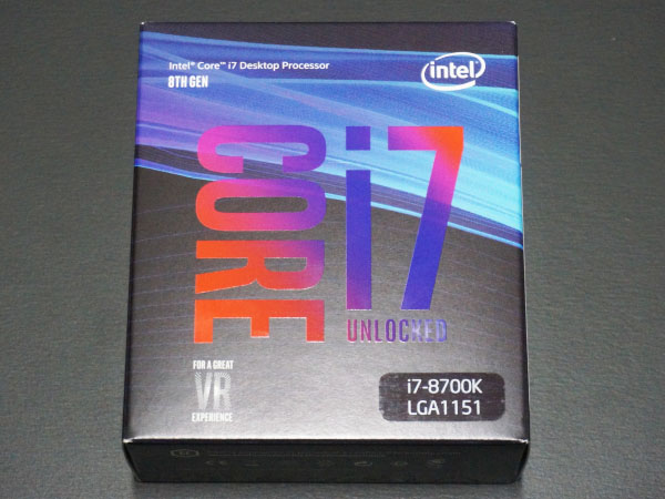 Core Intel CPU i7-8700K 8700K i7 Gen 8th 公式通販 箱あり美品Intel