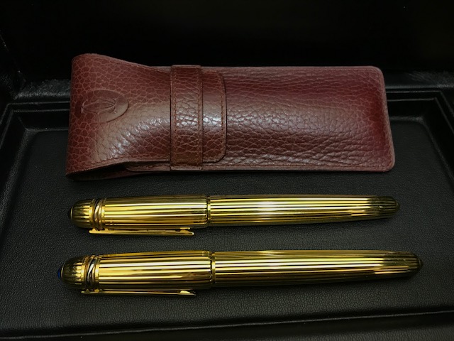Cartier ボールペン　万年筆 セット Cartier カルティエ 万年筆 ボールペン セット 箱なし