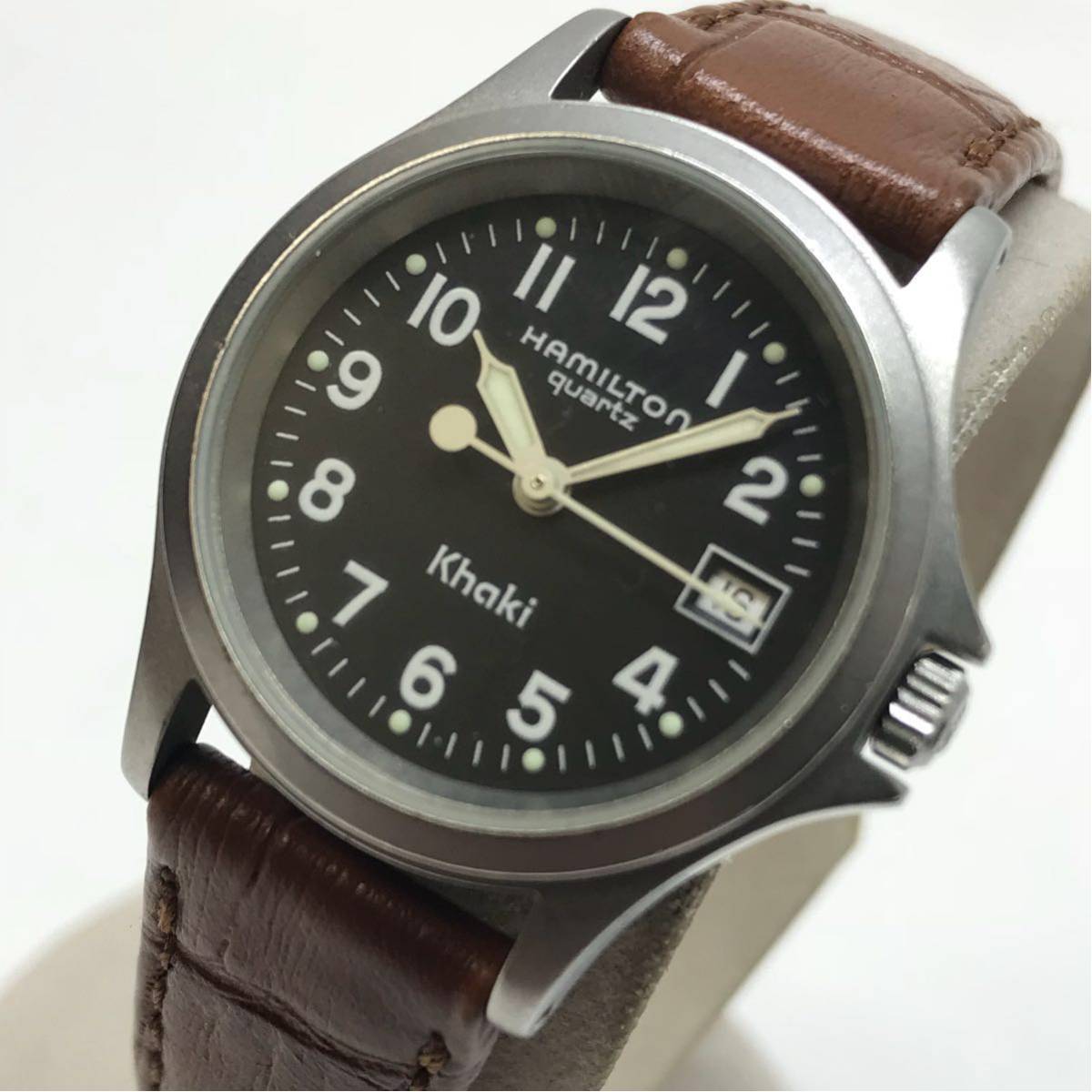 □ハミルトン HAMILTON 9771B カーキ Khaki レディース レザーベルト