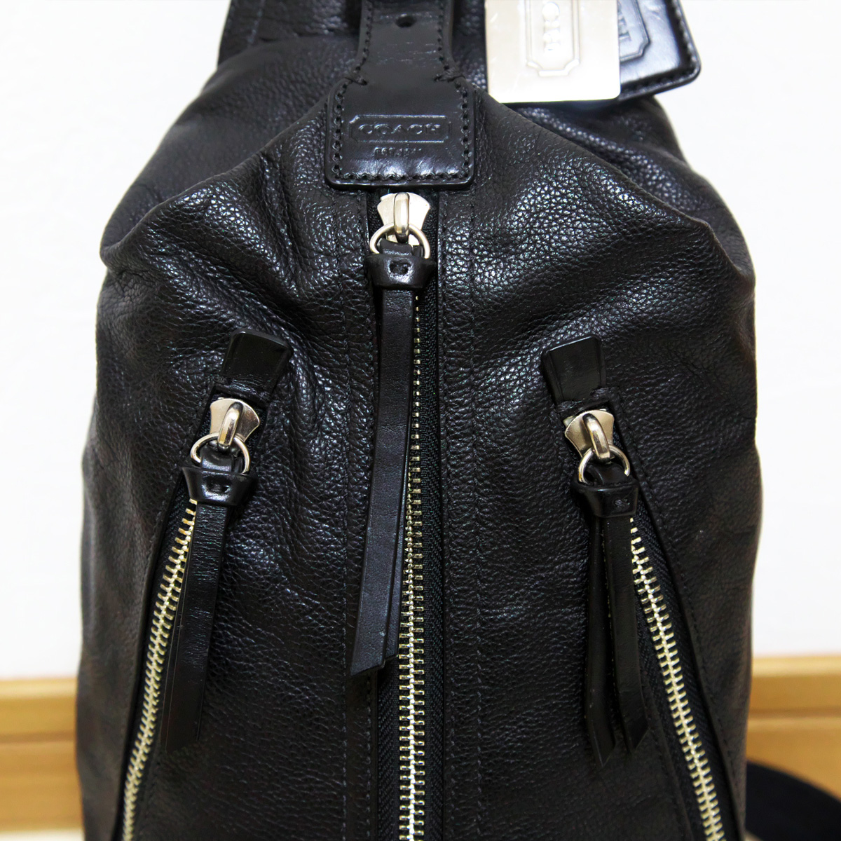 美品】COACH（コーチ） 70360 トンプソンレザースリングバックパック