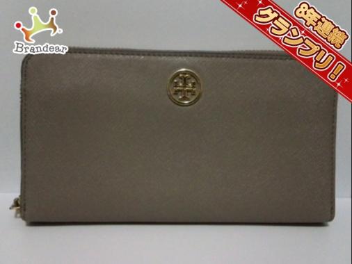  トリーバーチ TORY BURCH 財布 長財布 レザー グレーベージュ ラウンドファスナー(トリーバーチ)｜売買されたオークション情報、yahooの商品情報をアーカイブ公開 - オークファン その他