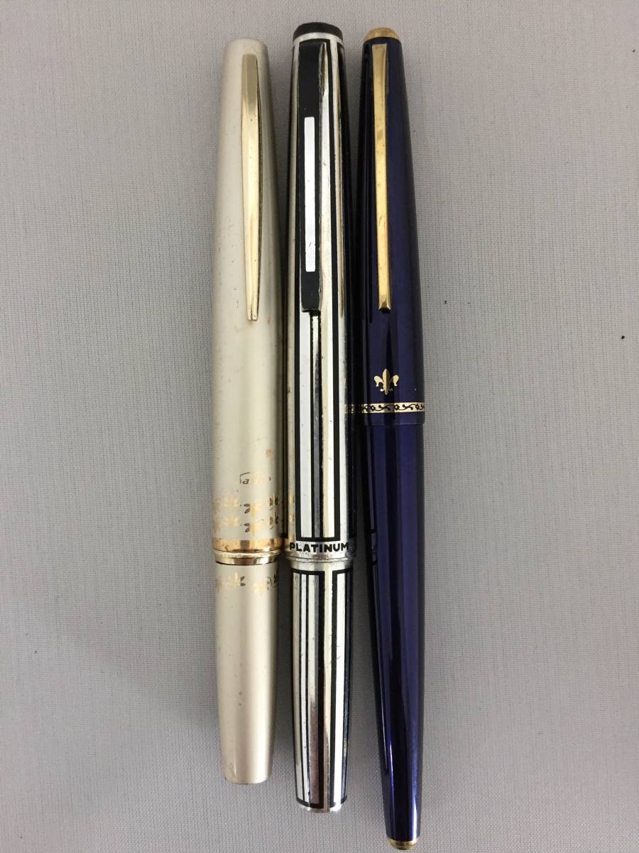 大得価，人気SALE □プラチナ万年筆 3本 (M-4)