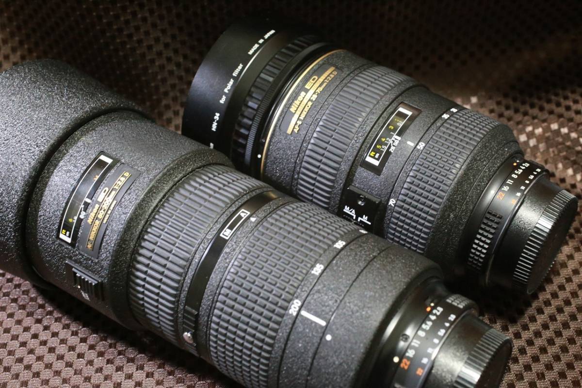Nikon】 レンズ ED AF-S 28-70 と AF 80-200 たぶんジャンク品 AF-S