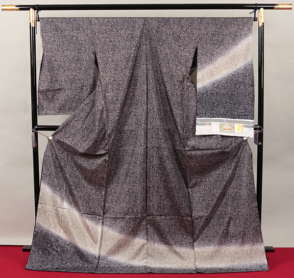 【SALE，人気】 和遊館 EHB195 仕立付 本場縞大島染めお洒落高級訪問着(未仕立て)｜売買されたオークション情報、yahooの商品情報をアーカイブ公開 - オークファン 未仕立て