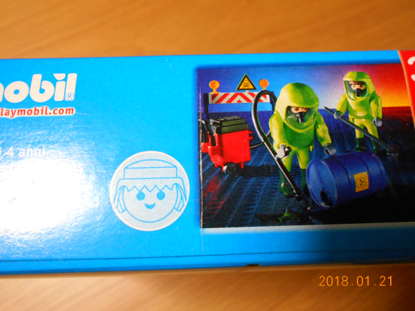 中古 未開封 プレイモービル 3180 5367 危険物処理班 特殊火災消防隊員