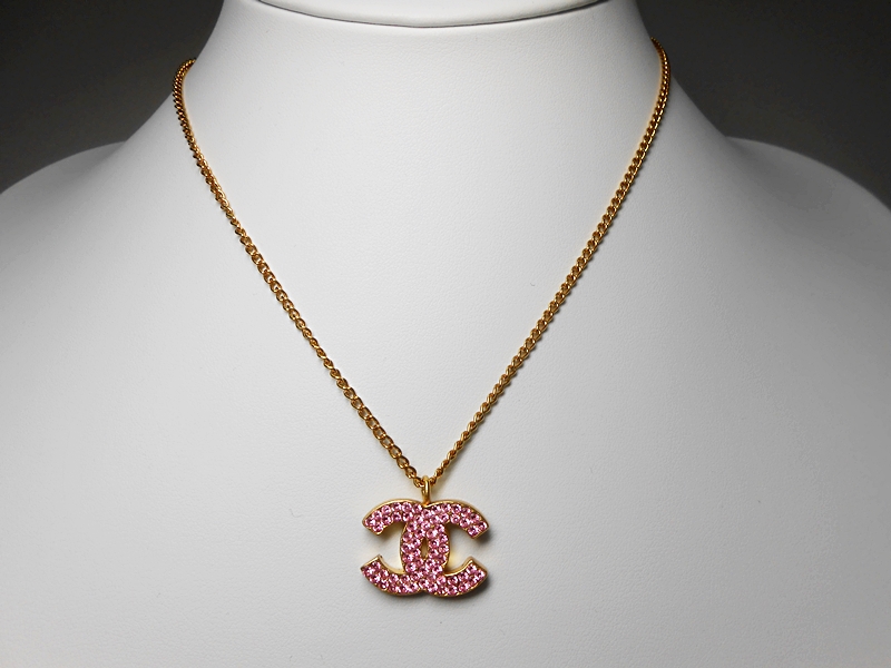 大阪大特価 シャネル 【CHANEL】 ココマーク CC ピンク ラインストーン 