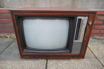 昭和レトロ National カラーテレビ TH18-C13 取扱説明書付属 オブジェ