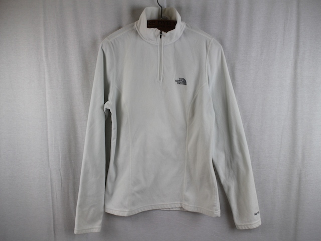 THE NORTH FACE□TKA100 ハーフジップマイクロフリース ホワイト/M 