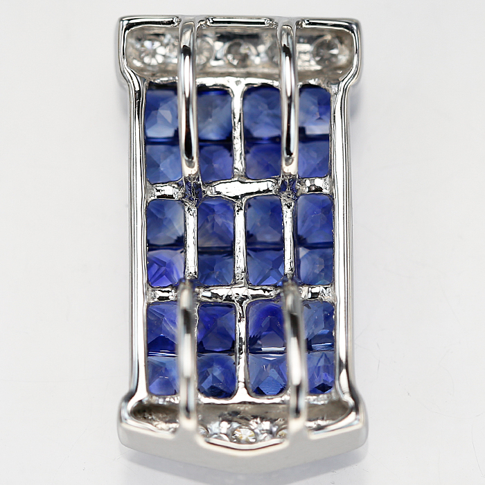 SH20268】値下げ交渉あり～K18WG サファイア ペンダントトップ S1.70ct 