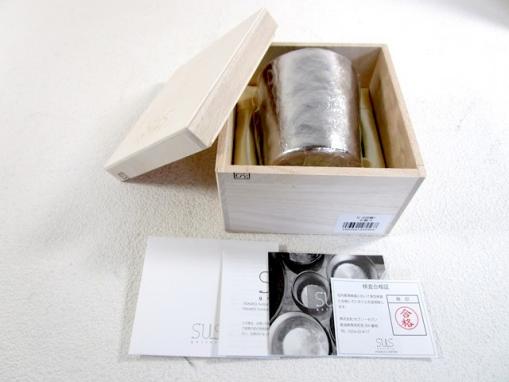 A☆6368☆新品 SUS gallery 真空チタンカップ S-230Mi ミラー 木箱入り