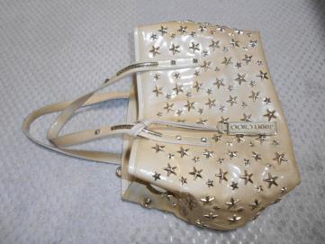 JIMMY CHOOジミーチュウ 星スタッズ トートバッグ パテントレザー 