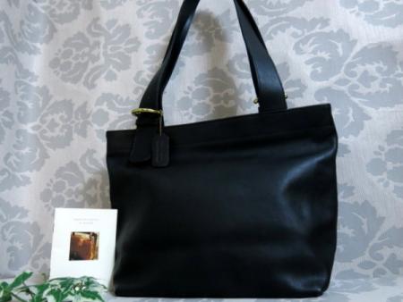 COACH オールドコーチ トートバッグ ビジネス　レザー ブラック A4 ○未使用○COACH オールド コーチ○メンズ オール レザー 革 トート
