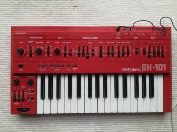 ★美品★ Roland ローランド アナログ シンセイザー SH-101　赤