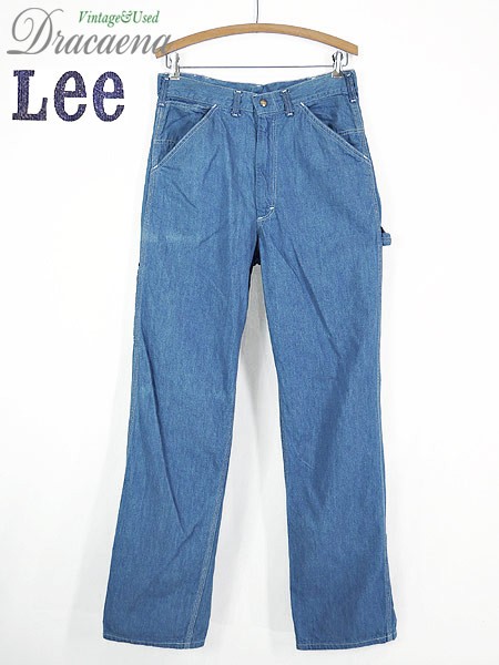 古着 パンツ 70s USA製 Lee リー インディゴ デニム ワーク ペインター 