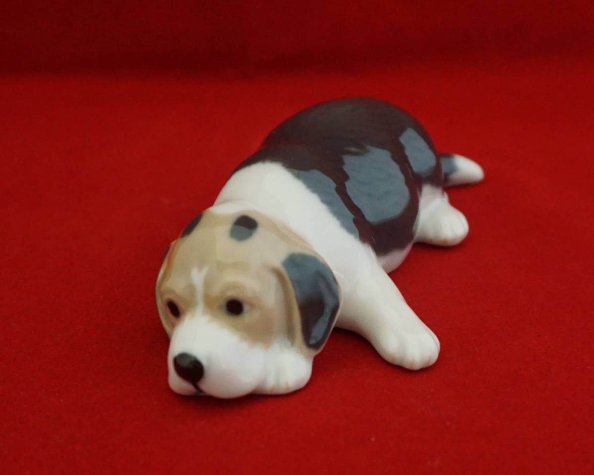 即決 2015年 ロイヤルコペンハーゲン ビーグル 犬のフィギュリン 置物