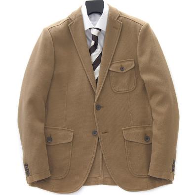 新品 定価5.2万! 23区オム 伊ソンドリオ生地バスケットオックスジャケット48(L)薄茶★J25856 メンズ 春夏 23区HOMME
