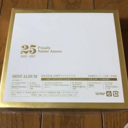 新品未開封！ 通常 初回盤 安室奈美恵 Finally CD boxスリーブ