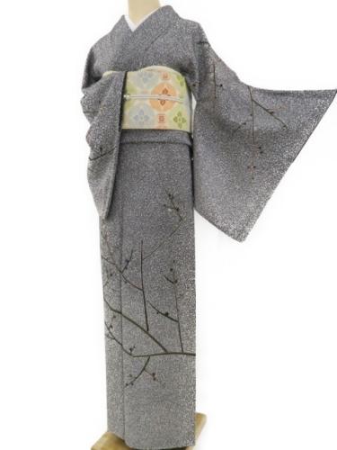 川村久太郎落款 正絹 紗紬 夏着物 P-167 紬訪問着 ゆめsaku 新品 川村