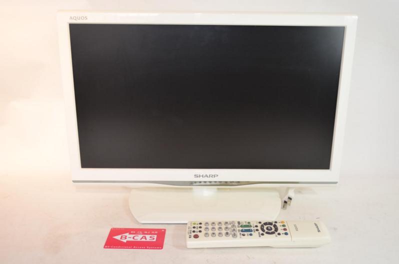 USED シャープ アクオス 液晶カラーテレビ 白 LC-19K90 2013年製 19V型ワイド リモコン B-CASカード 動作確認済 SHARP AQUOS ホワイト 美品