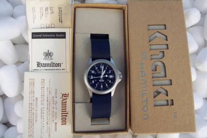 超美品 王冠 ハミルトン カーキキング 9823 HAMILTON Khaki 自動巻き