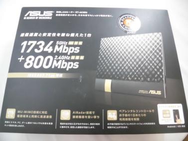 ASUS 1734+800Mbps (11a/b/g/n/ac) デュアルバンドギガビットWi-Fi高速