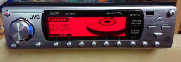 ♪17-0295♪中古希少！☆当時物☆JVC☆1DIN☆DVDプレーヤー