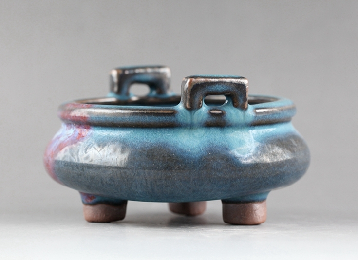 2026，HOT 宋時代 鈞窯 窯変 三足香炉 珍品！直径13 cm、高