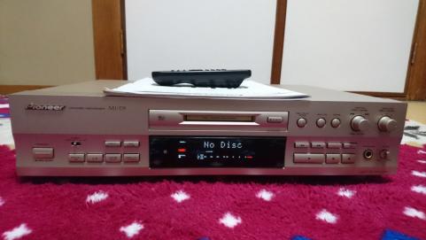 美品中古！希少！pioneer MJ-D5 MDレコーダー 説明書、リモコンあり