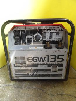 中古品: 新ダイワ エンジンウェルダー発電機兼用 溶接機 EGW135