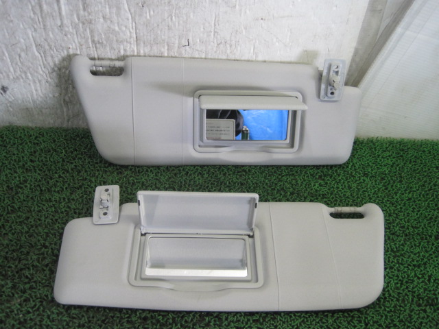 ◆ベンツ Cクラス S203 C180 コンプレッサーターボ 左右 サンバイザー 左右 ミラー付 グレー 灰色 純正◆Ξ4794IA