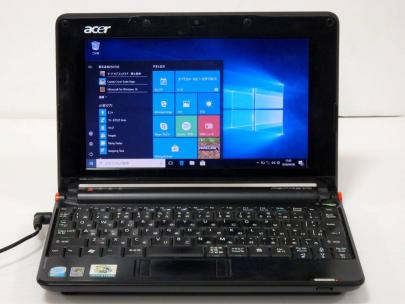 ☆acer ■軽量 薄型ミニノート【Atom N270 160GB 搭載】型番 Aspire 150-Bc1■8.9型W■無線 Wi-Fi/カメラ■AC電源ケーブル付■最新 Win 10
