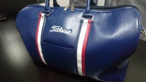 美品】タイトリスト ボストン バッグ AJBB631 ネイビー シューズ
