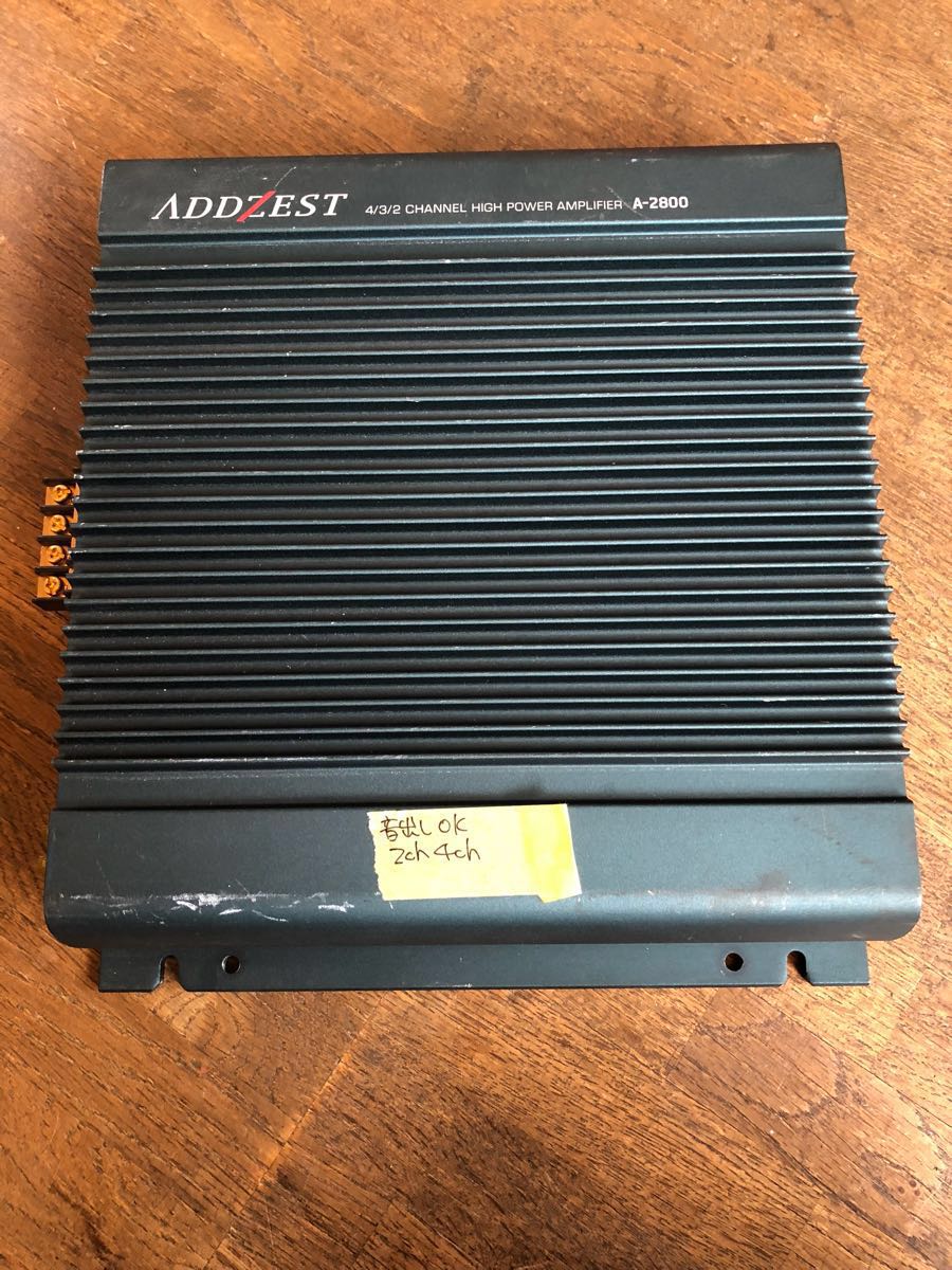アゼスト A-2800 ADDZEST パワーアンプ 4ch J2214-S3-19022 Yahoo