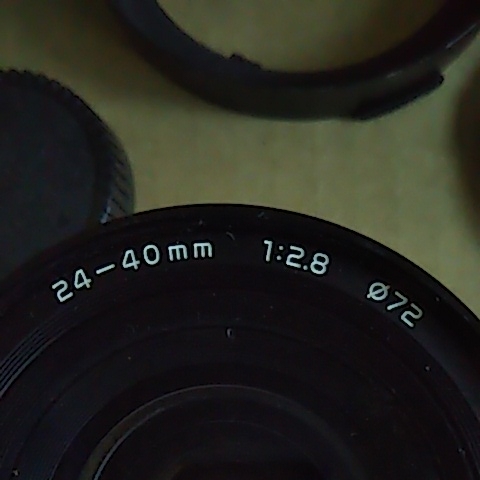 トキナー AT-X 24-40mm F2.8 フィルター径 72mm ニコンai-sマウント