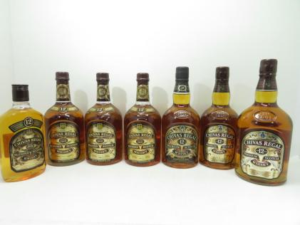 古酒★【７本セット商品】CHIVAS REGAL/シーバスリーガル　１２年　スコッチ　50ml・700ml・750ml・1000ml　40%　未開栓　ウイスキー★