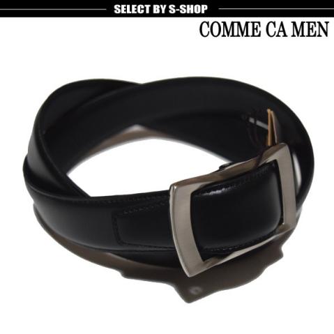 【品質保証，新品】 コムサメン COMME CA MEN 日本製 定価16.200円 リアルレザーシルバーバックルベルト 黒(黒)｜売買されたオークション情報、yahooの商品情報をアーカイブ公開 - オークファン 皮革、レザー