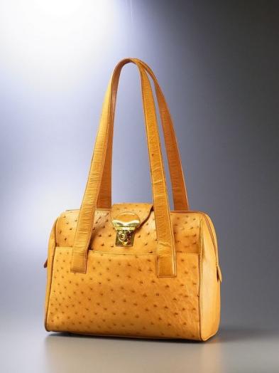 【お買い得，大人気】 R9037 リアルオーストリッチレザー/本ダチョウ革 レディース セミショルダーバッグ/ミニトートバッグ/肩掛け/鞄 オレンジ系(オーストリッチ)｜売買されたオークション情報、yahooの商品情報 オーストリッチ