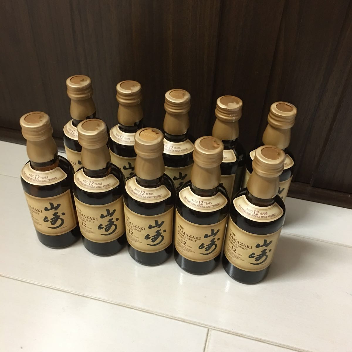 新品未開栓 10本セット サントリー山崎12年 ミニチュア瓶 山崎12年50ml」