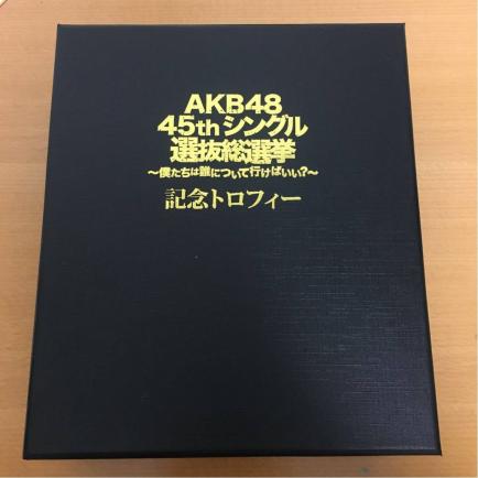 AKB48 45thシングル 選抜総選挙 記念 トロフィー NMB48 山本彩 第4位