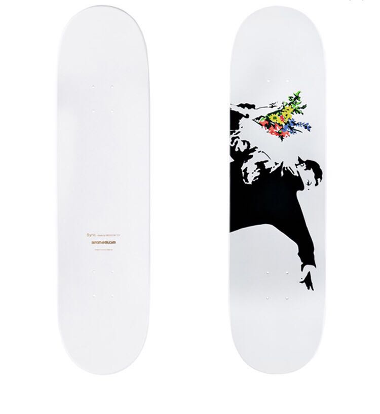 SKATEBOARD DECK FLOWER BOMBER 3rd Sync. BRANDALISM MEDICOM TOY