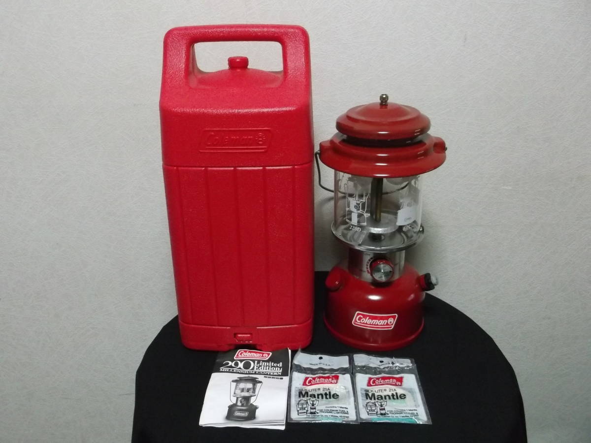送1800 coleman コールマン ミレニアム 赤ランタン 290A リミテッド