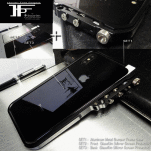 セール，人気セール iPhoneX iPhone10 黒 TRIGGER 耐撃&times;航空アルミメタルバンパー+鏡面強化ガラス/両面 SET(iPhone X用)｜売買されたオークション情報、yahooの商品情報をアーカイブ公開 - オークファン iPhone X用