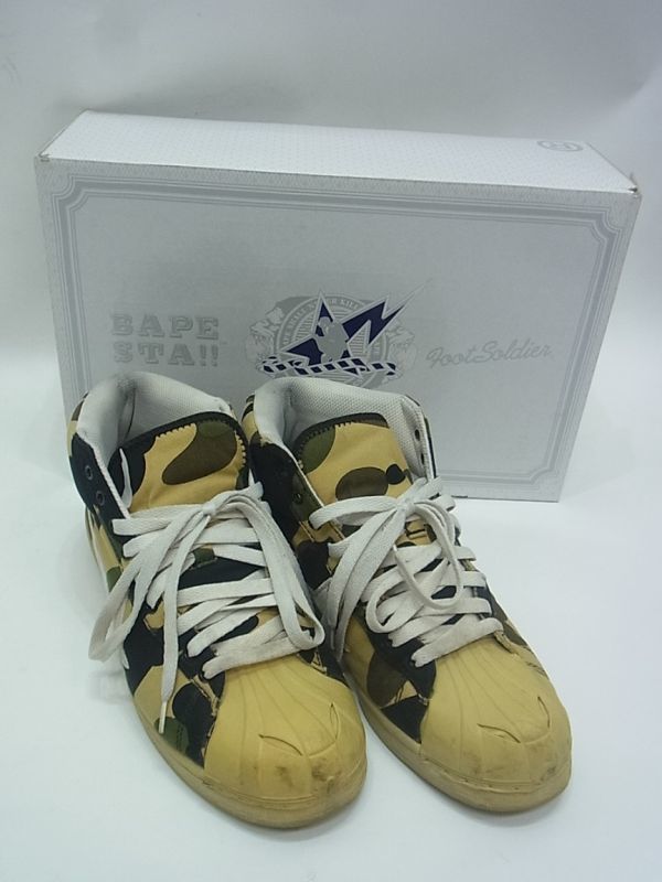 【超激得，大得価】 BAPEエイプ BAPESTA スカルスター 迷彩 スニーカー 本物 R 0424 bb 021231(靴)｜売買されたオークション情報、yahooの商品情報をアーカイブ公開 - オークファン 靴