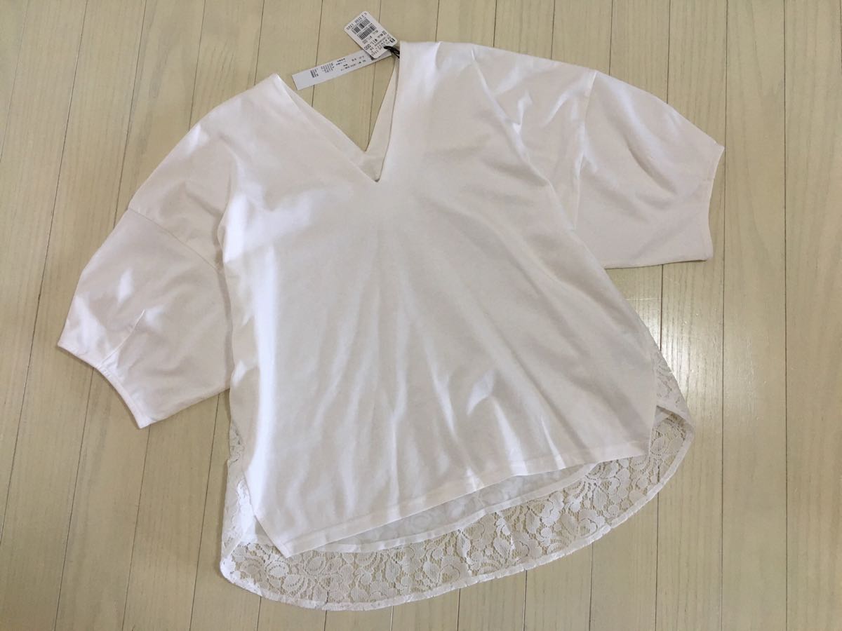 STORE 未使用ラディエイト総レースビルドネックブラウス スコット 