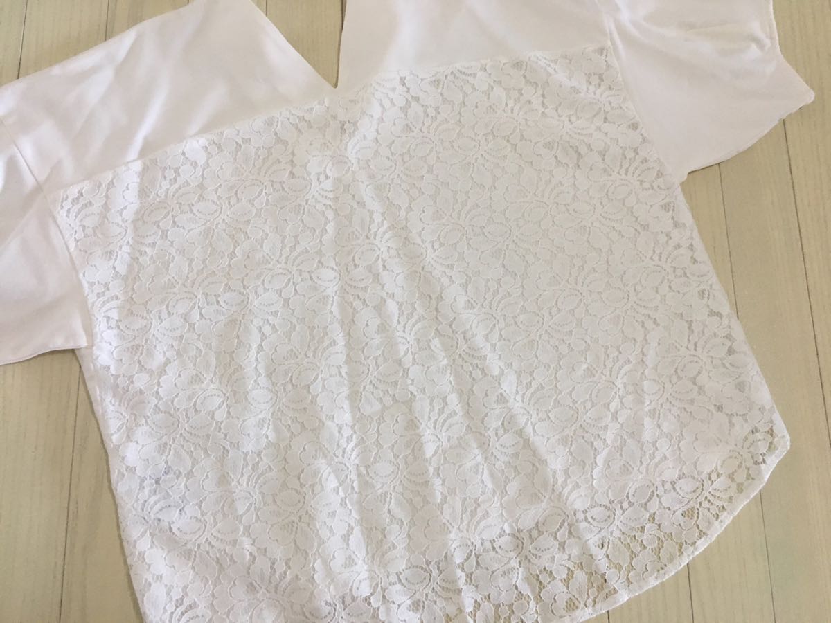 STORE 未使用ラディエイト総レースビルドネックブラウス スコット 