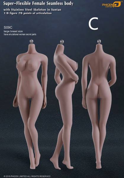 1/6 TBLeague（旧PHICENファイセン）超柔軟 女性シームレス素体